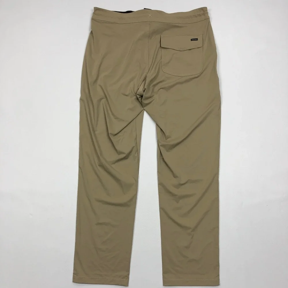 Anetik Mens Roam Tech Utility Pants 32-S Tan Khaki Stretch